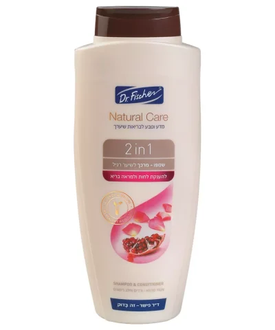 Natural Care 2in1: Шампунь + кондиционер для нормальных волос, обогащённый экстрактами граната и цитрусовых цветов