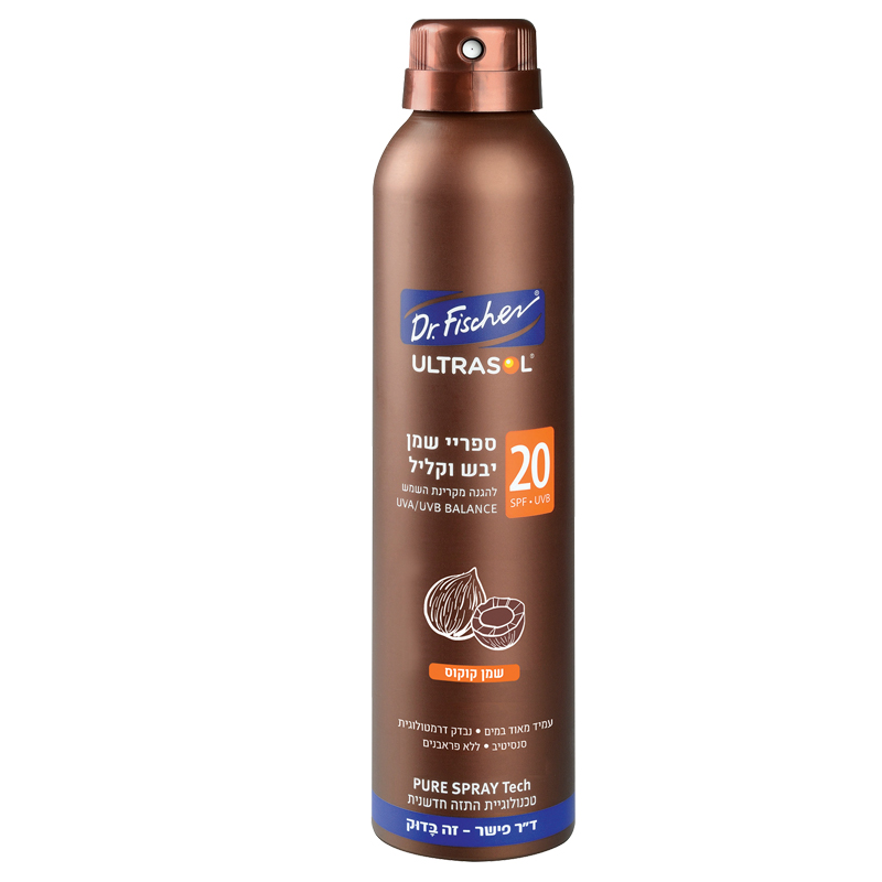 Масло-спрей для загара с кокосом Ultrasol, SPF 20