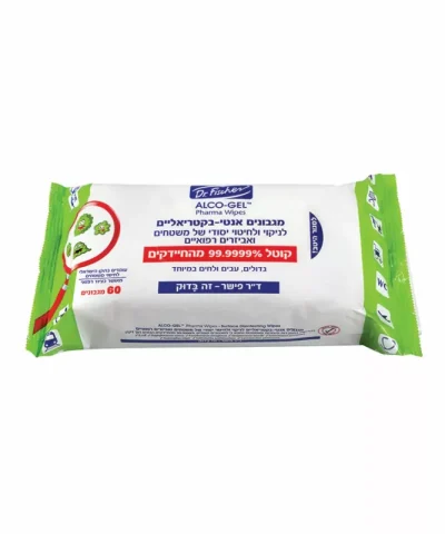 Антибактериальные салфетки Elcho-Gel Pharma Whips для очистки и тщательной дезинфекции медицинских поверхностей и принадлежностей (60 шт.)