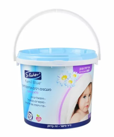 Огромная упаковка ! Ведро салфеток Camille Blue без отдушек